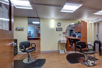 Resident hair salon