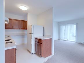 Duxbury apartment for rent - Apartment Kitchen and Living Room.at The Oak at Island Creek Village, Duxbury, MA 02050