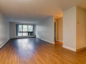 West Roxbury apartment for rent - One bedroom apartment living room at Rockingham Glen in West Roxbury, MA