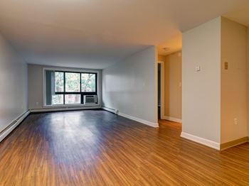 One bedroom apartment living room