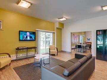 Medfield apartment for rent - a living room with a couch and a tv