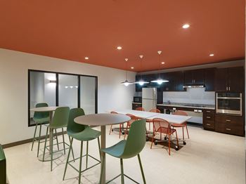 Community room with kitchenette 