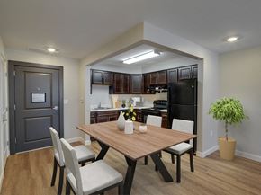 New Hartford apartment for rent - Fully Applianced Kitchen with Dining Area at Meadows Senior Living Apartments, New Hartford, 13413