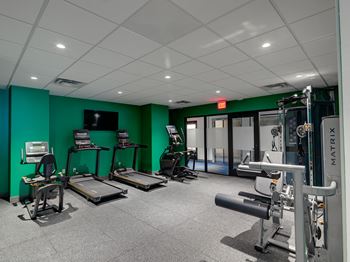 Fitness room for resident usage