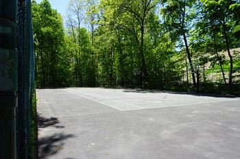 Outdoor basketball court