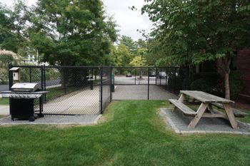 Grilling station with benches