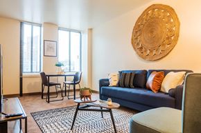 Pittsburgh apartment for rent - Living Room With Plenty Of Natural Lights at May Building Apartments, Pittsburgh, Pennsylvania