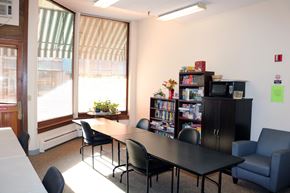 Athol apartment for rent - Community Room With Table and Seating at Pequoig House in Athol, MA.