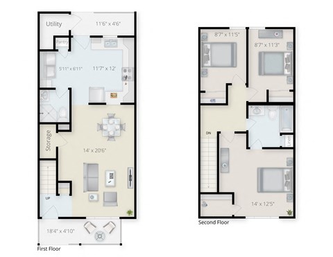 Floor plan for studio, 1615 sqft