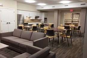 Lawrence apartment for rent - Community Room Area Senior Living at Sacred Heart Apartments, Lawrence, 01843