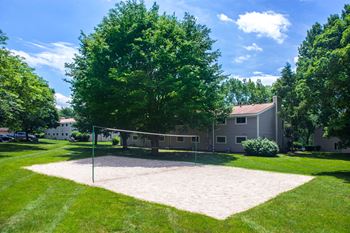 Sand volleyball court