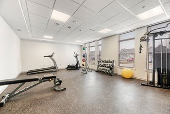 Resident  fitness center with updated equipment
