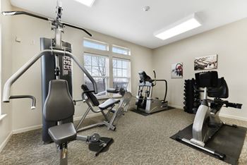 Our apartments have a gym with plenty of equipment