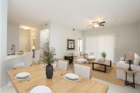 San Antonio apartment for rent - A dining room with a table set for four.