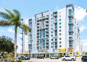 Miami townhouse for rent - Exterior building at Douglas Enclave, Miami, FL.