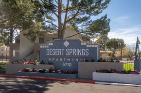Tucson apartment for rent - Desert Springs Apartments monument sign.