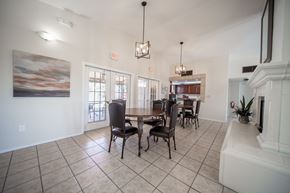Oro Valley apartment for rent - A dining room with a table set for four.
