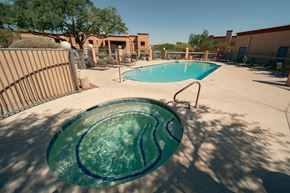 Oro Valley apartment for rent - A pool with a blue line in the middle of it.