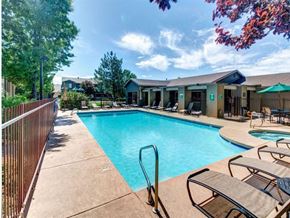 Flagstaff apartment for rent - Pool Side Relaxing Area With Sundeck at Country Club Terrace Apartments, Arizona, 86004