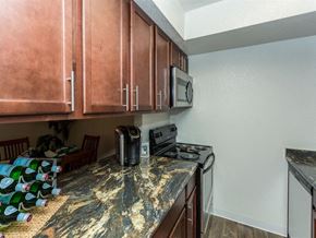 Flagstaff apartment for rent - Granite Counter Tops In Kitchen at Butterfield Apartments, Flagstaff AZ, 86004