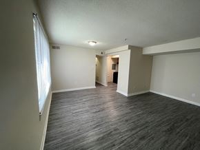Washington apartment for rent - a photo of an empty living room with a hardwood floor