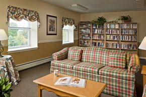 Troy apartment for rent - a living room with a couch and a coffee table