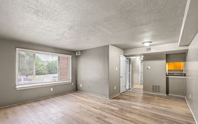 Washington apartment for rent - Open concept living area with hardwood floors  at The Village at Chesapeake Apartments, Washington, District of Columbia