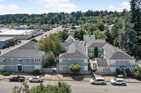 Shelton apartment for rent - an aerial view of a neighborhood of houses with cars parked in front of them