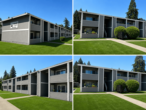 Lakewood apartment for rent - A building with a sign that says "SCHOOL" on it.