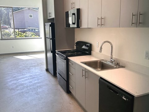 Floor plan for 1 bed, 1 bath, 997 sqft