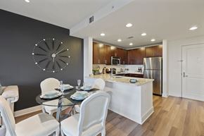 North Bethesda apartment for rent - Modern Kitchen and LIving Room at Aurora in North Bethesda, MD 20852