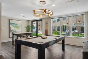 Montclair apartment for rent - Valley and Bloom Apartments Resident Lounge with Billiards
