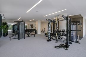 Philadelphia apartment for rent - a gym with weights and cardio equipment in a building