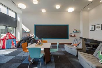 Childrens play room at kingston at mclean crossing