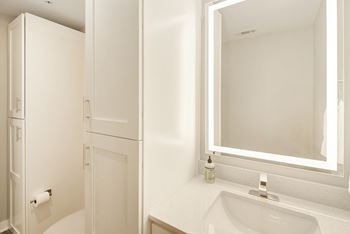 Extra storage in bathroom