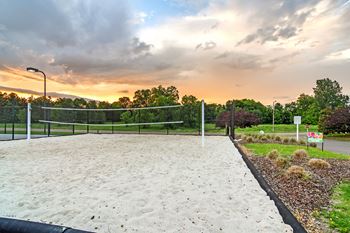 Sand volleyball court