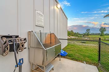 Pet washing station