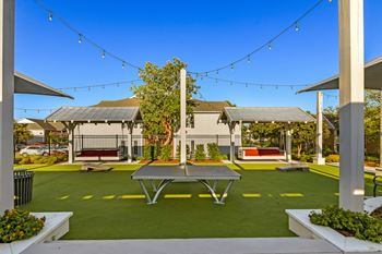 Outdoor pingpong and lounge