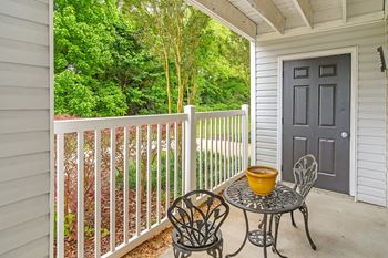 Patio with outdoor storage