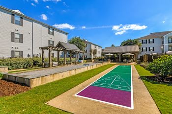 Shuffleboard and bocce ball court