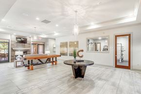 Oxford apartment for rent - club room with a pool table at Cambridge Station Apartment Homes, Oxford, Mississippi