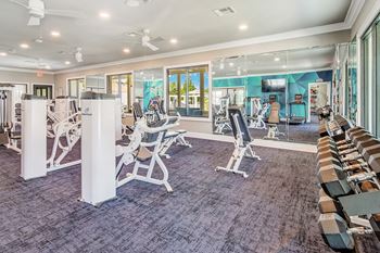 A spacious gym 