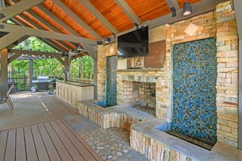 Outdoor lounge area