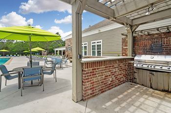 Grill and outdoor lounge