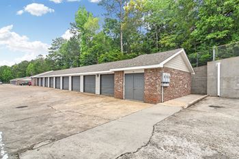 Storage unit garage amenity at parkwest apartment homes in hattiesburg mississippi