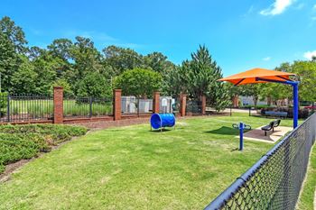 Our apartments offer a dog park with a playground