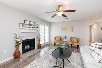 Fireplace in living room 