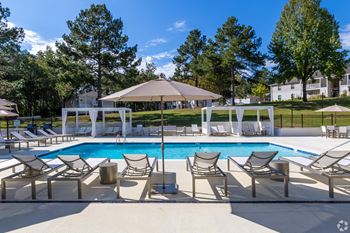Pool and cabanas 