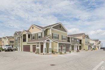 Apartment homes with attached garages