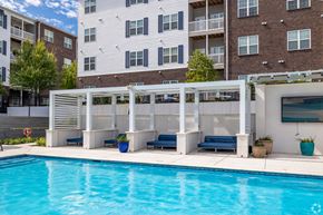 Hattiesburg apartment for rent - our apartments have a large swimming pool in front of our building at The Met Apartment Homes, Mississippi 39402